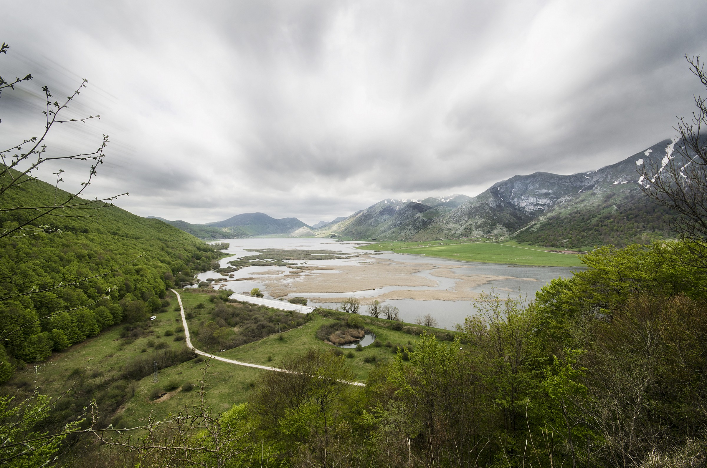 veduta del lago dall'alto