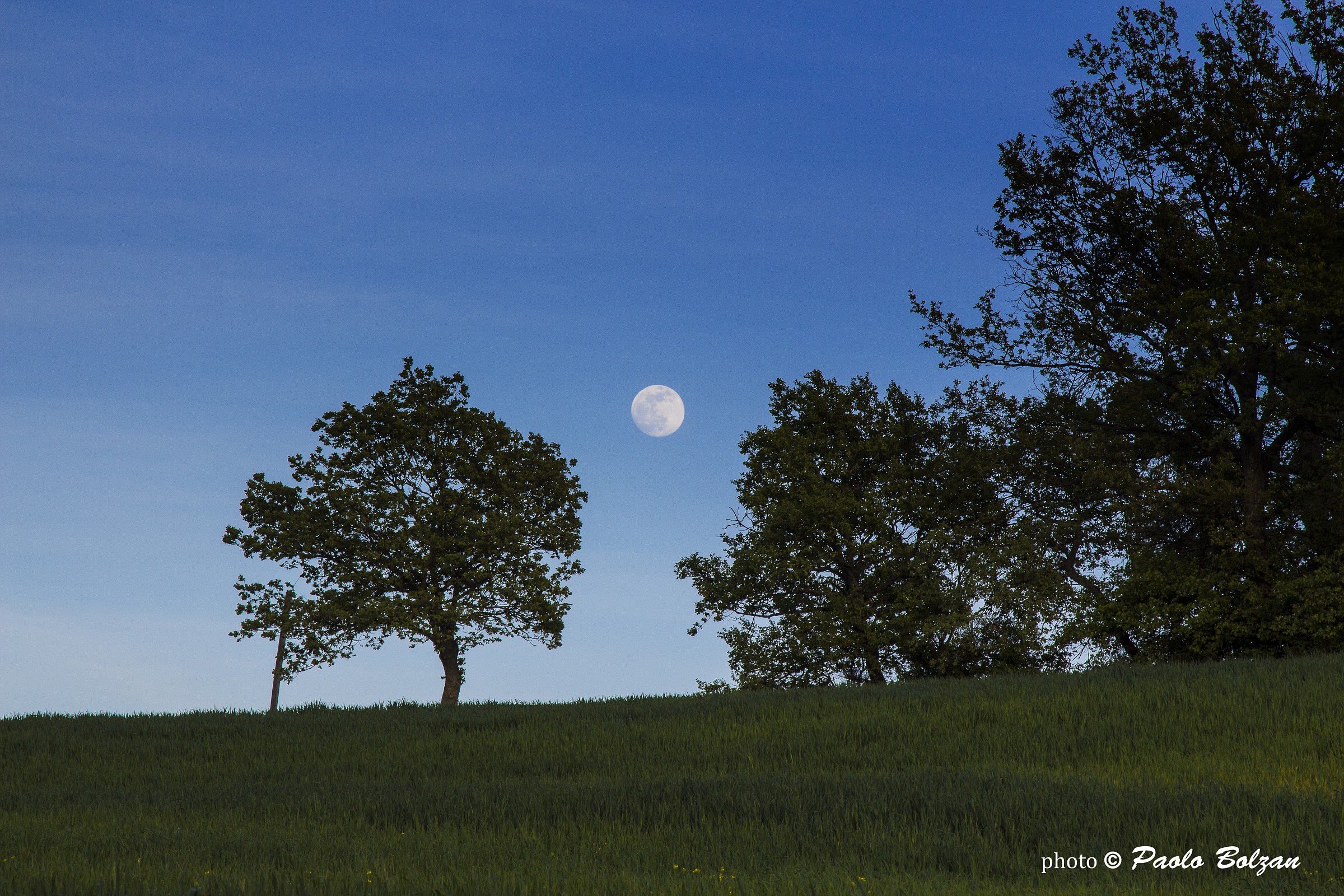 La luna in Val D'Orcia