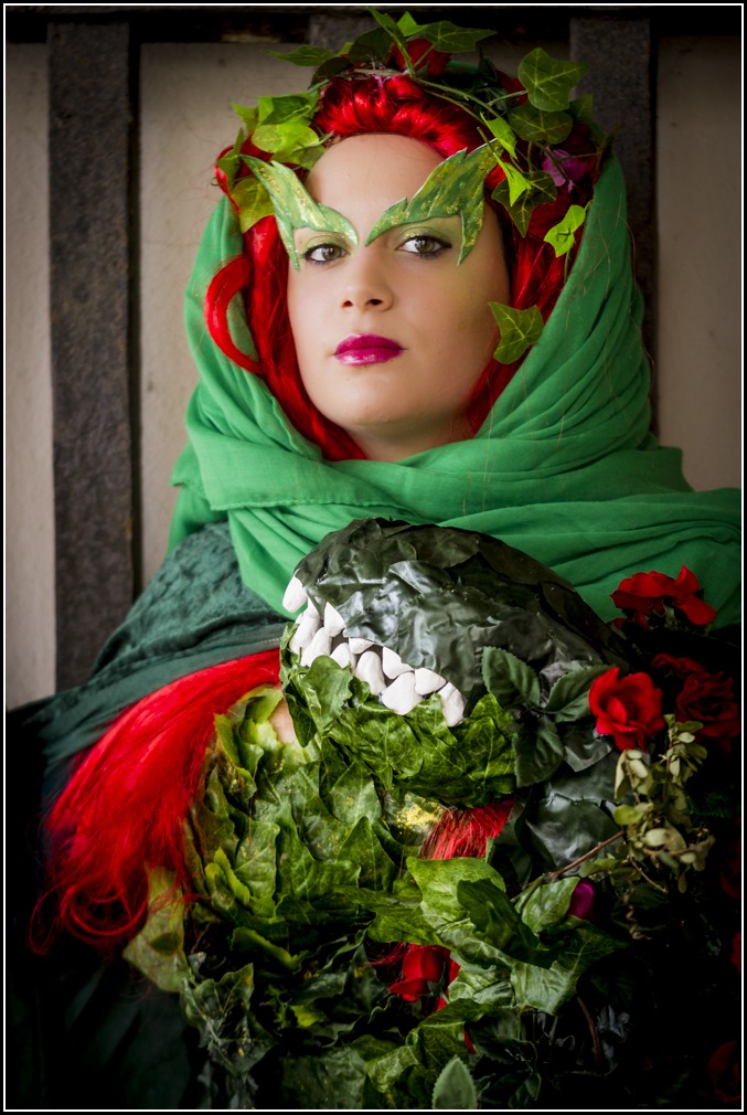 Cosplayers in the city fortress