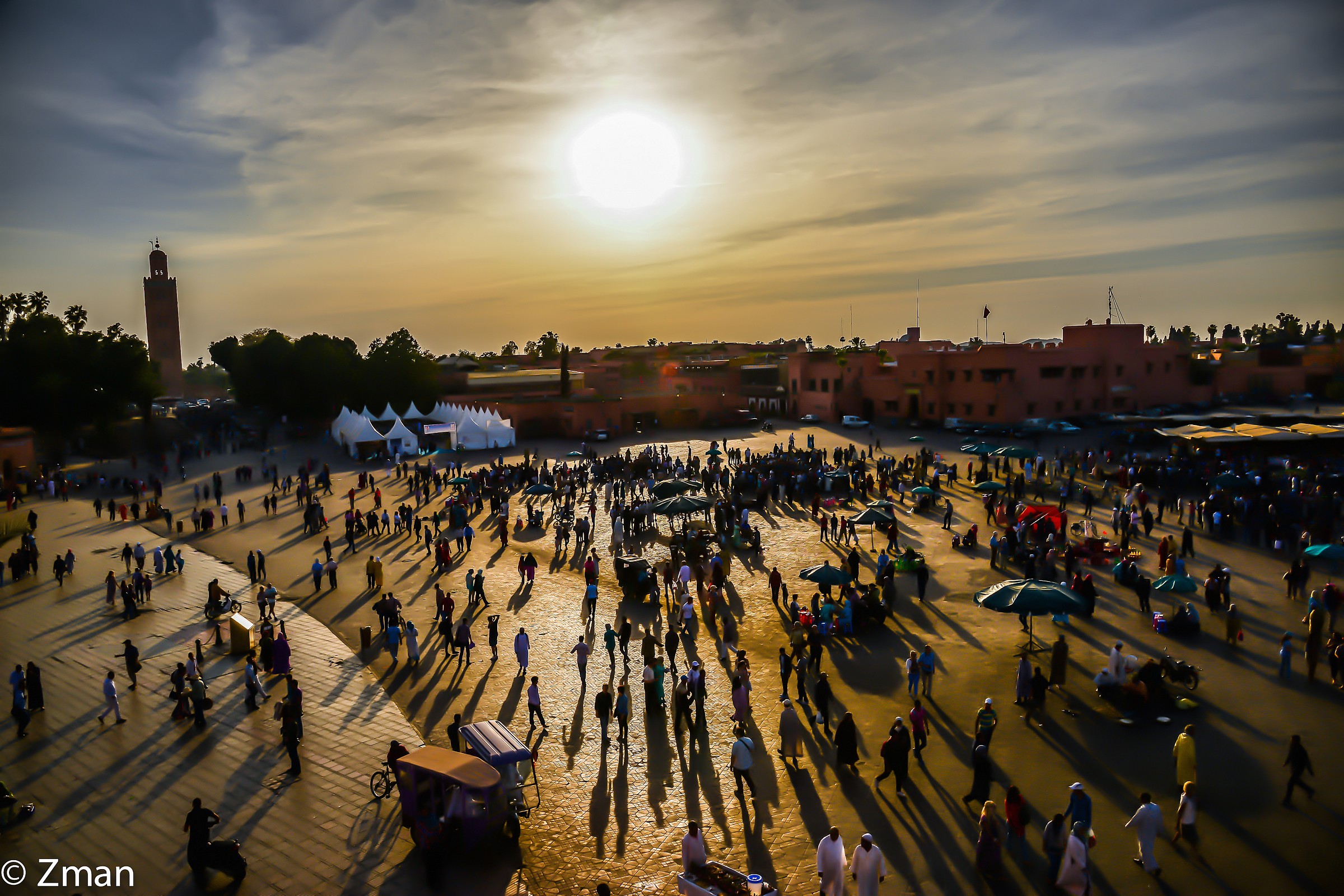 Jamaa Al Fana at Sunset