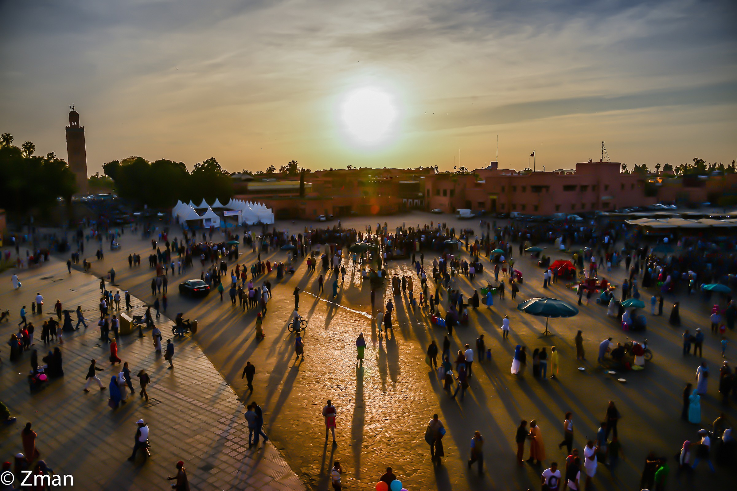 Jamaa Al Fana at Sunset