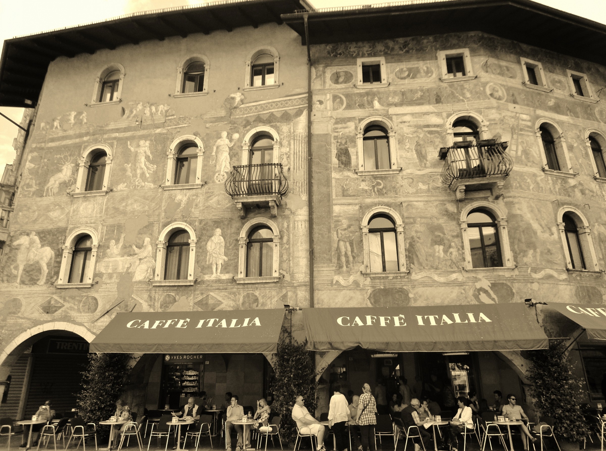 Arte, caffè, Italia.