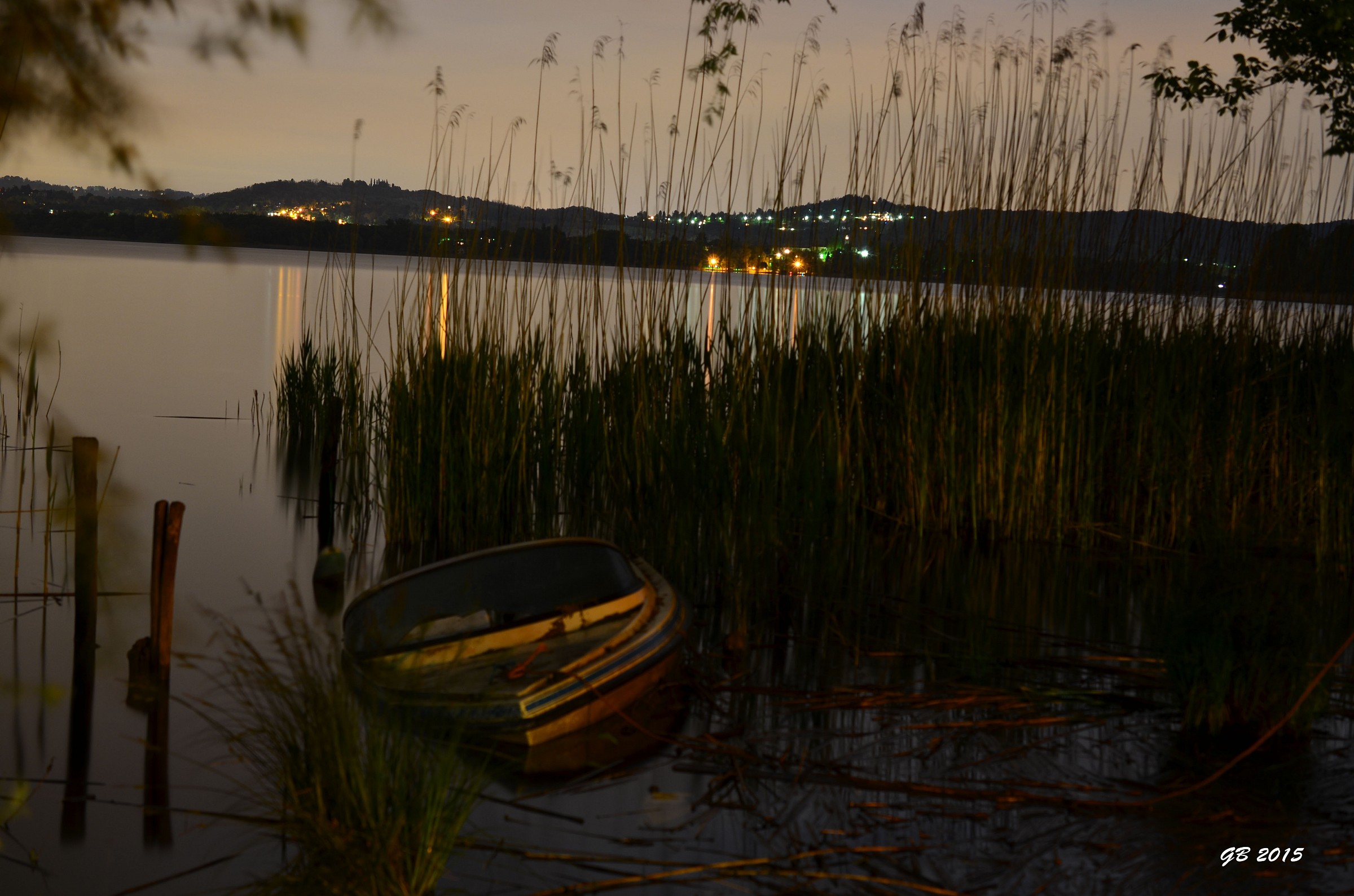 in barca sul Lago di Varese