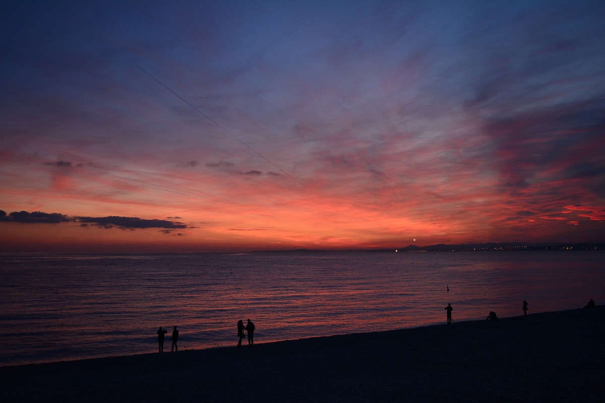 Tramonto a Nizza