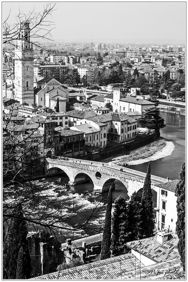 Stone Bridge in B & W