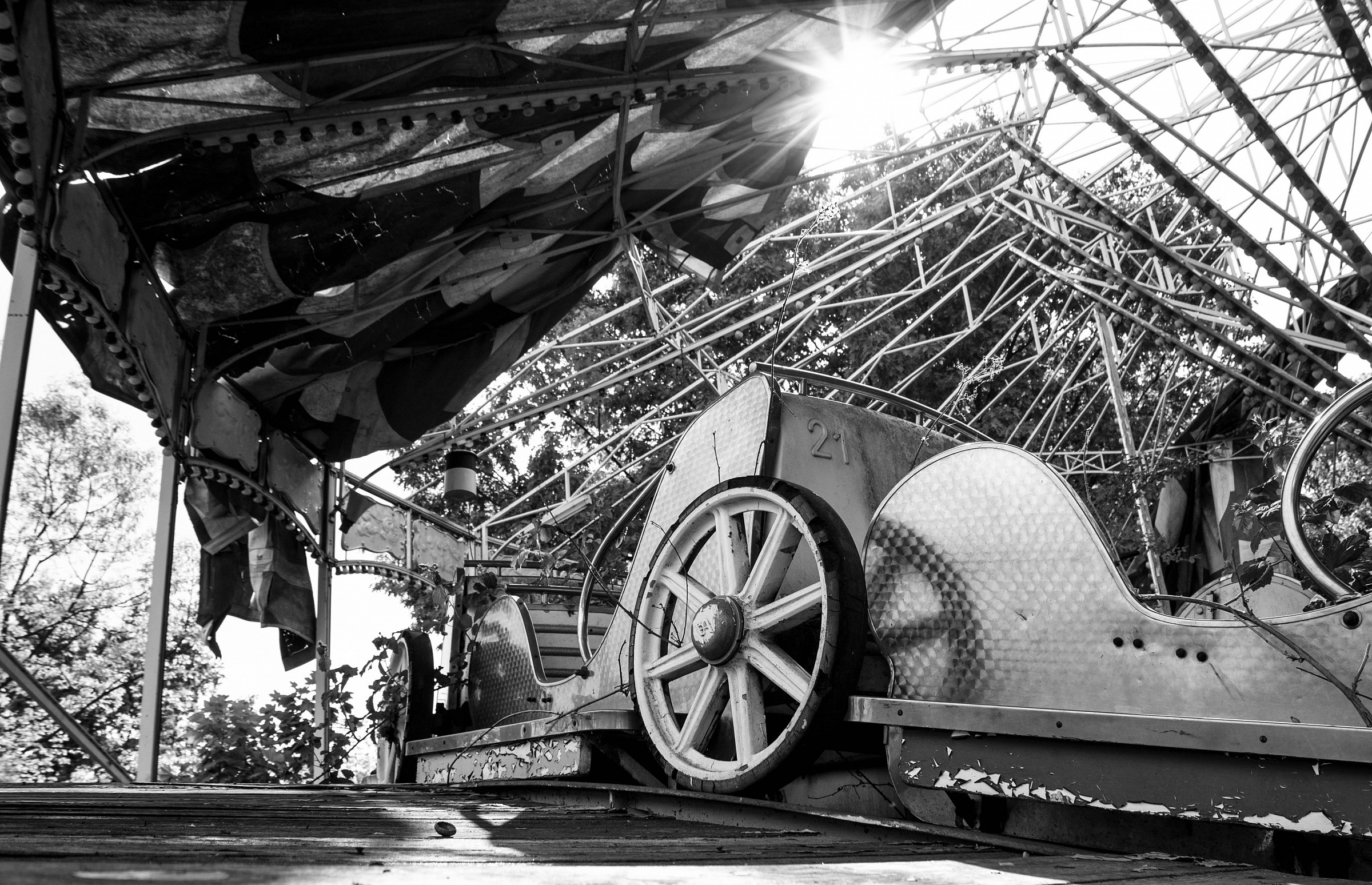 riflessi sulle giostre