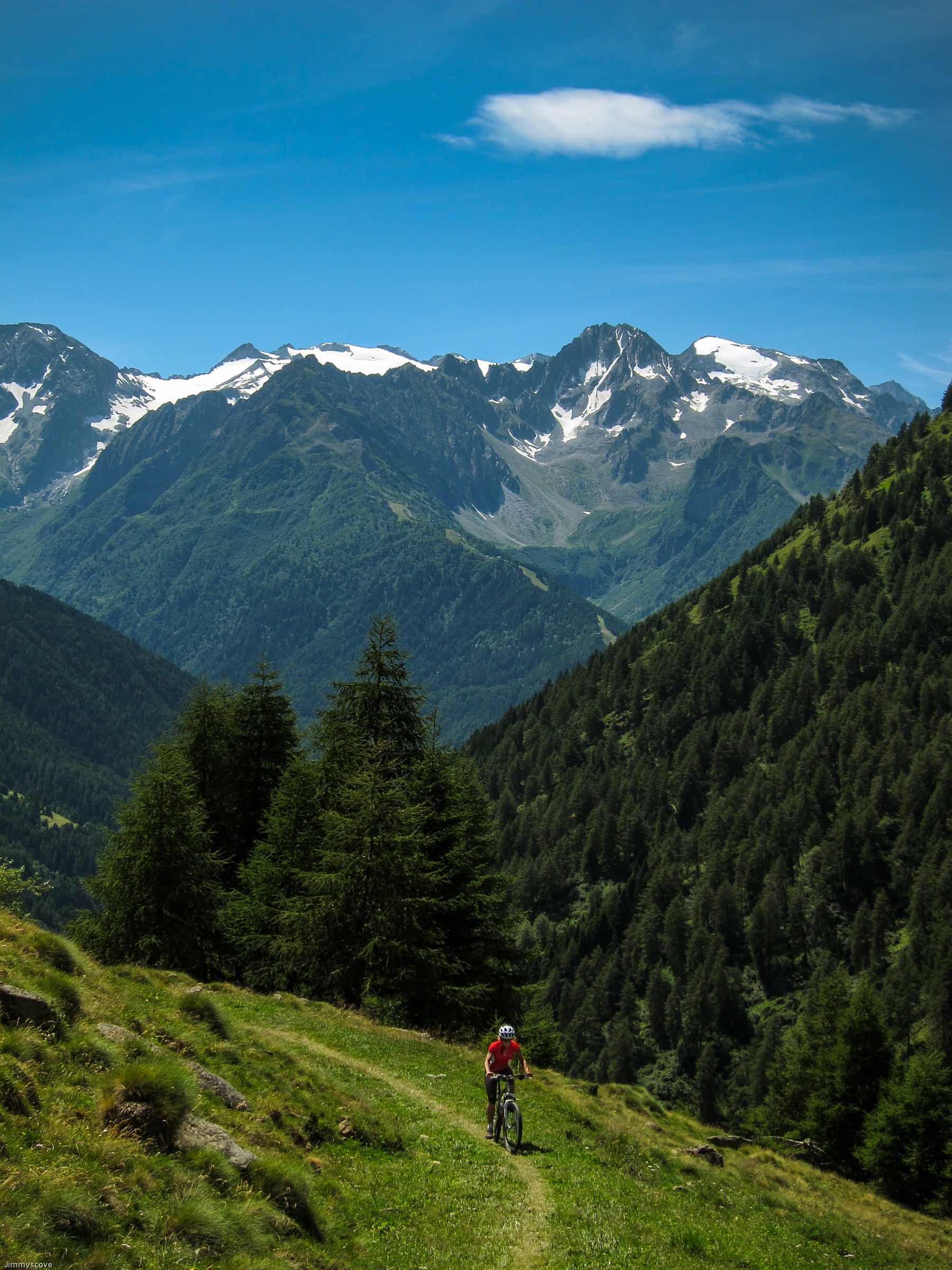 sul sentiero verso passo gavia