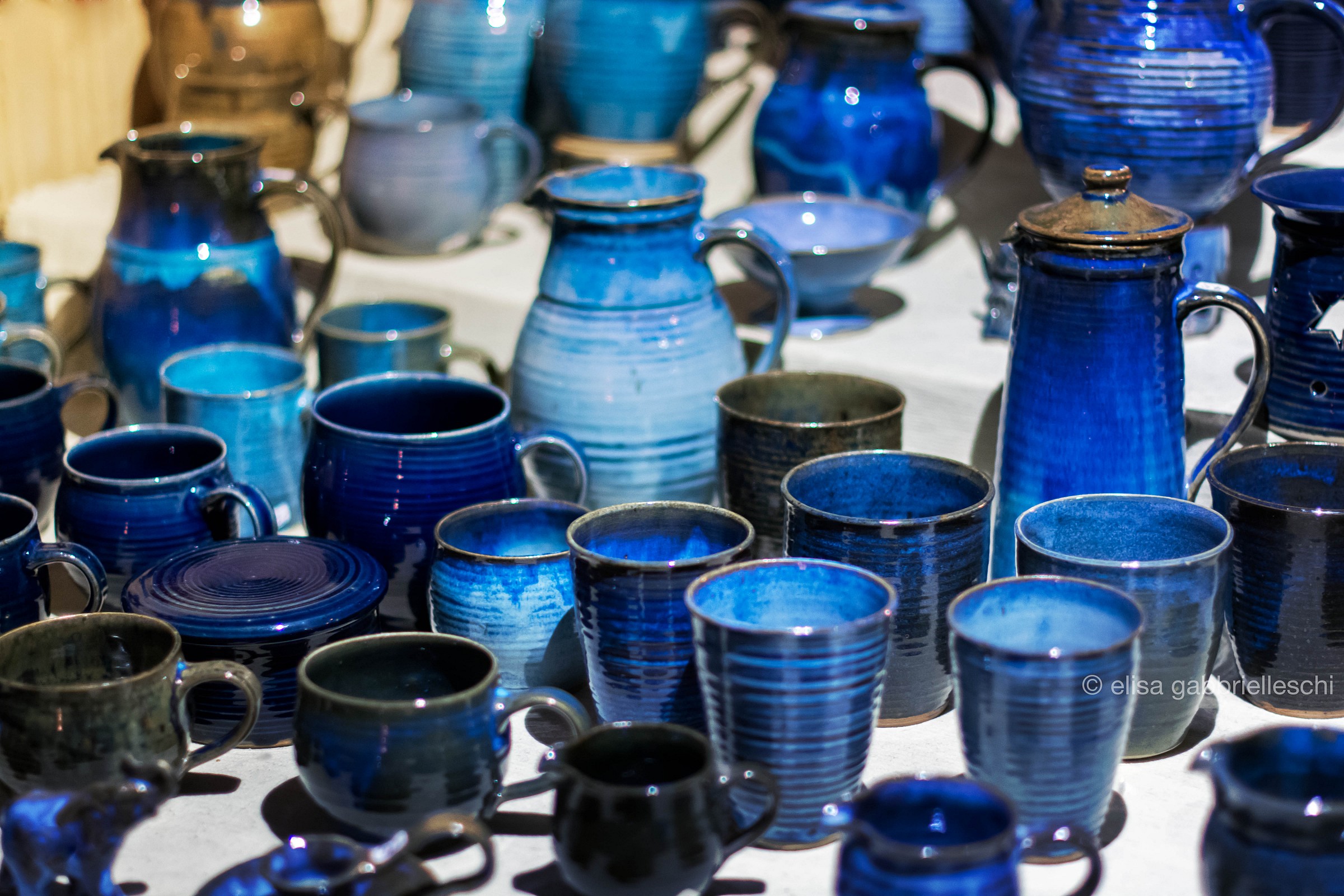 Ceramic in blue