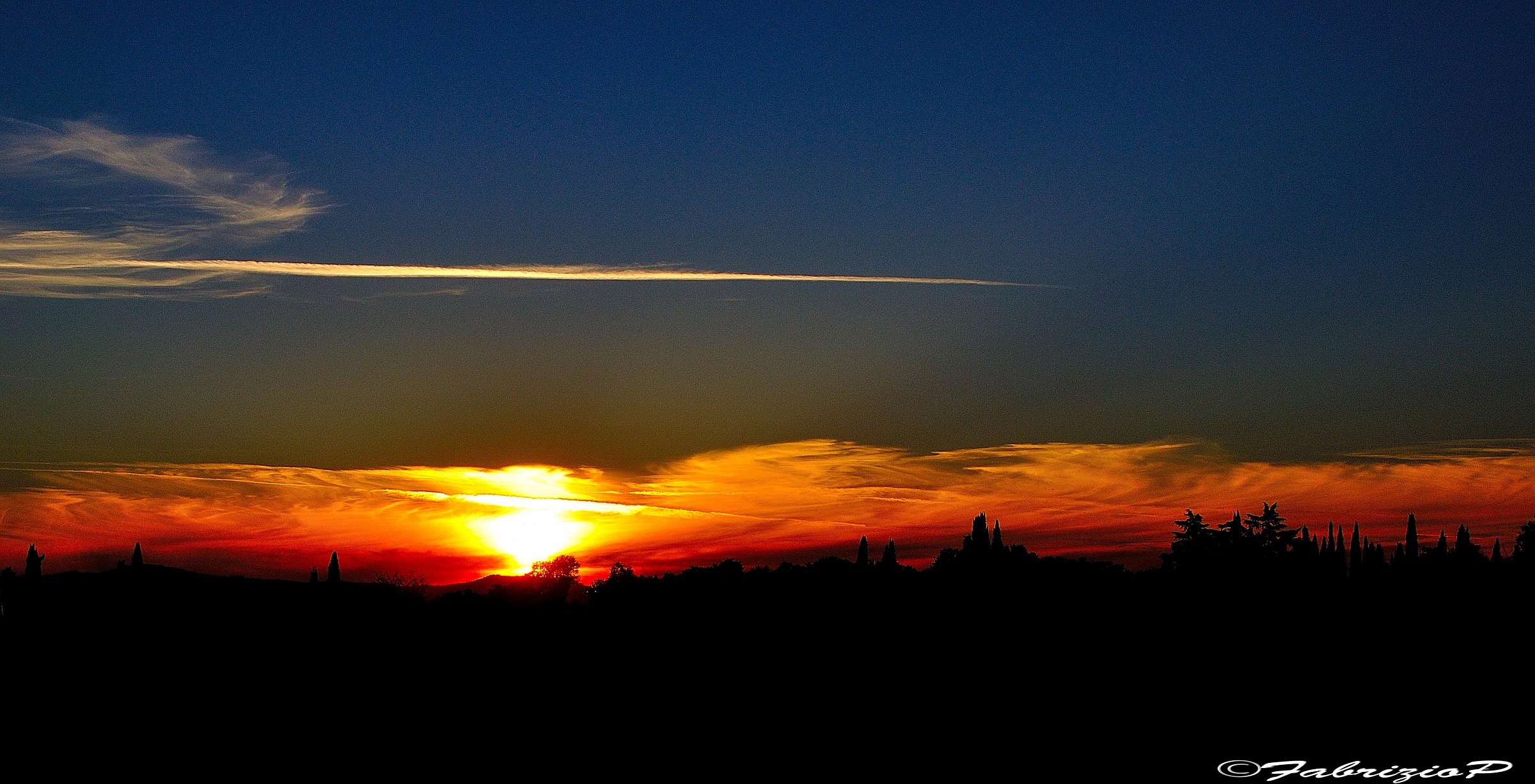 The last night of the fire ...