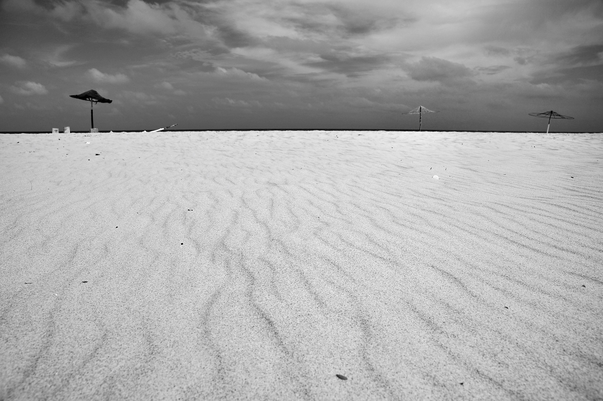 Desolate beach ..