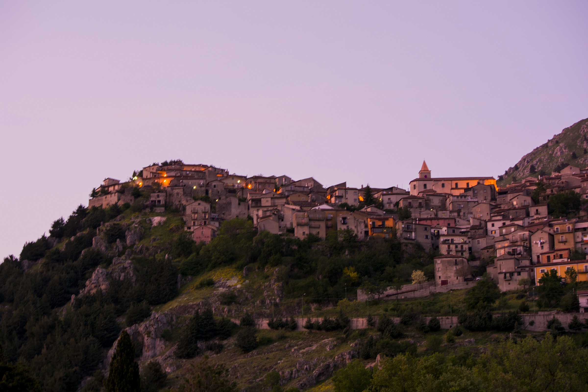 Marsicovetere at sunset