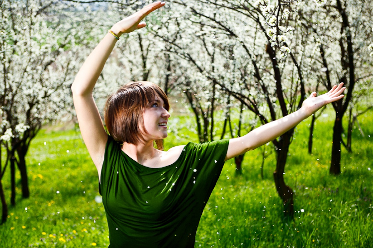 Paola in the flowers