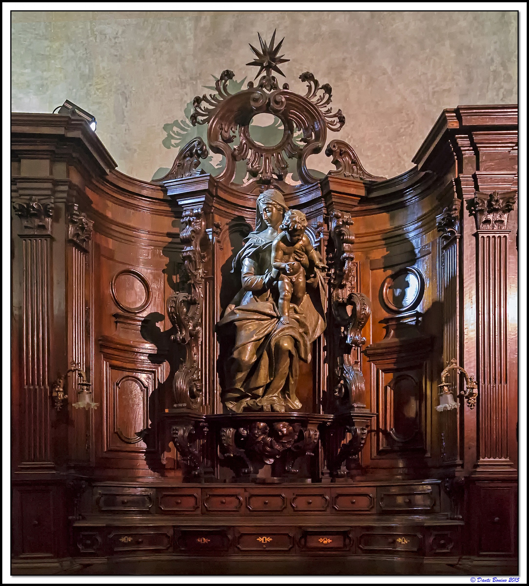 The sacristy of the chapel