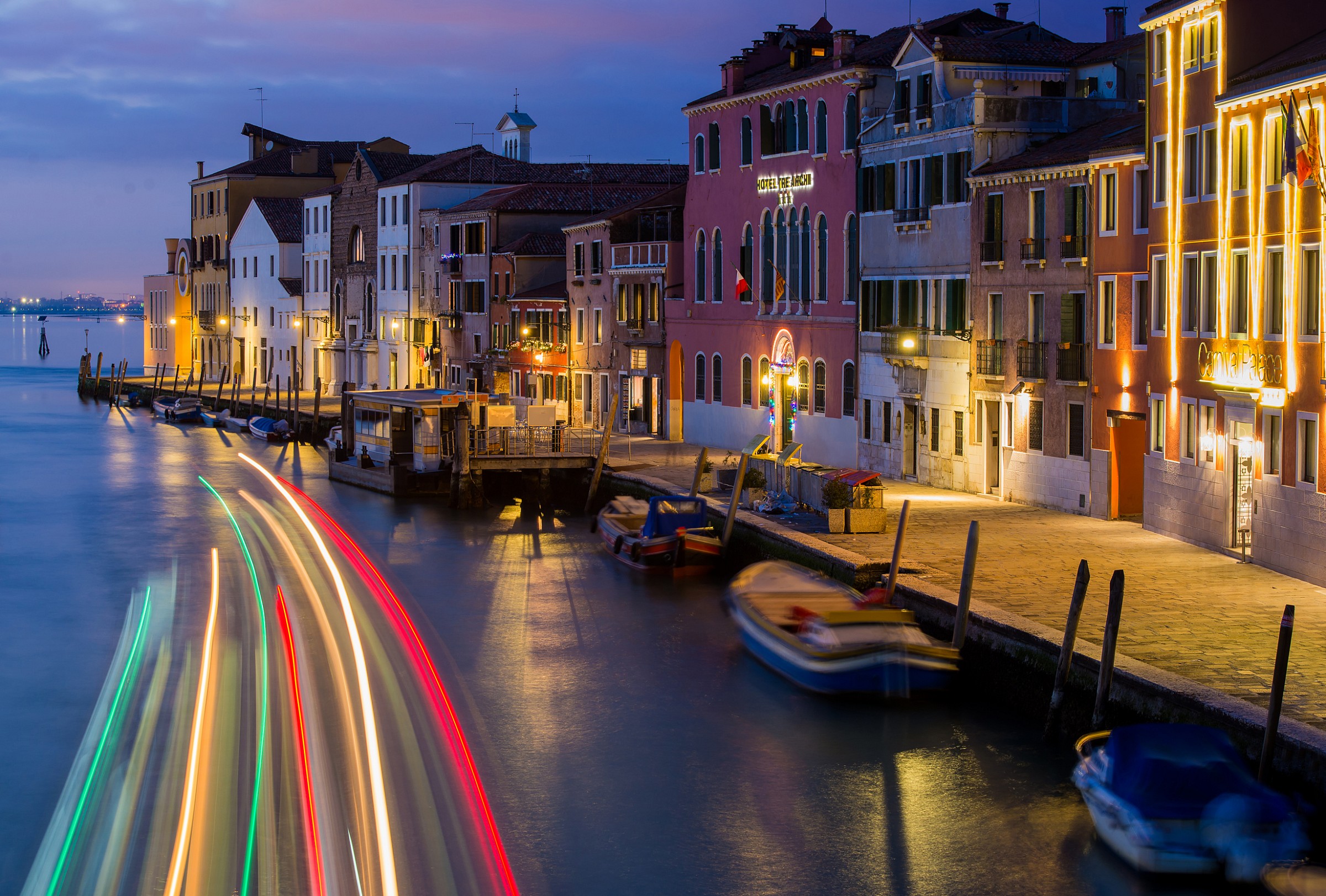 Venice, view from the bridge three arches