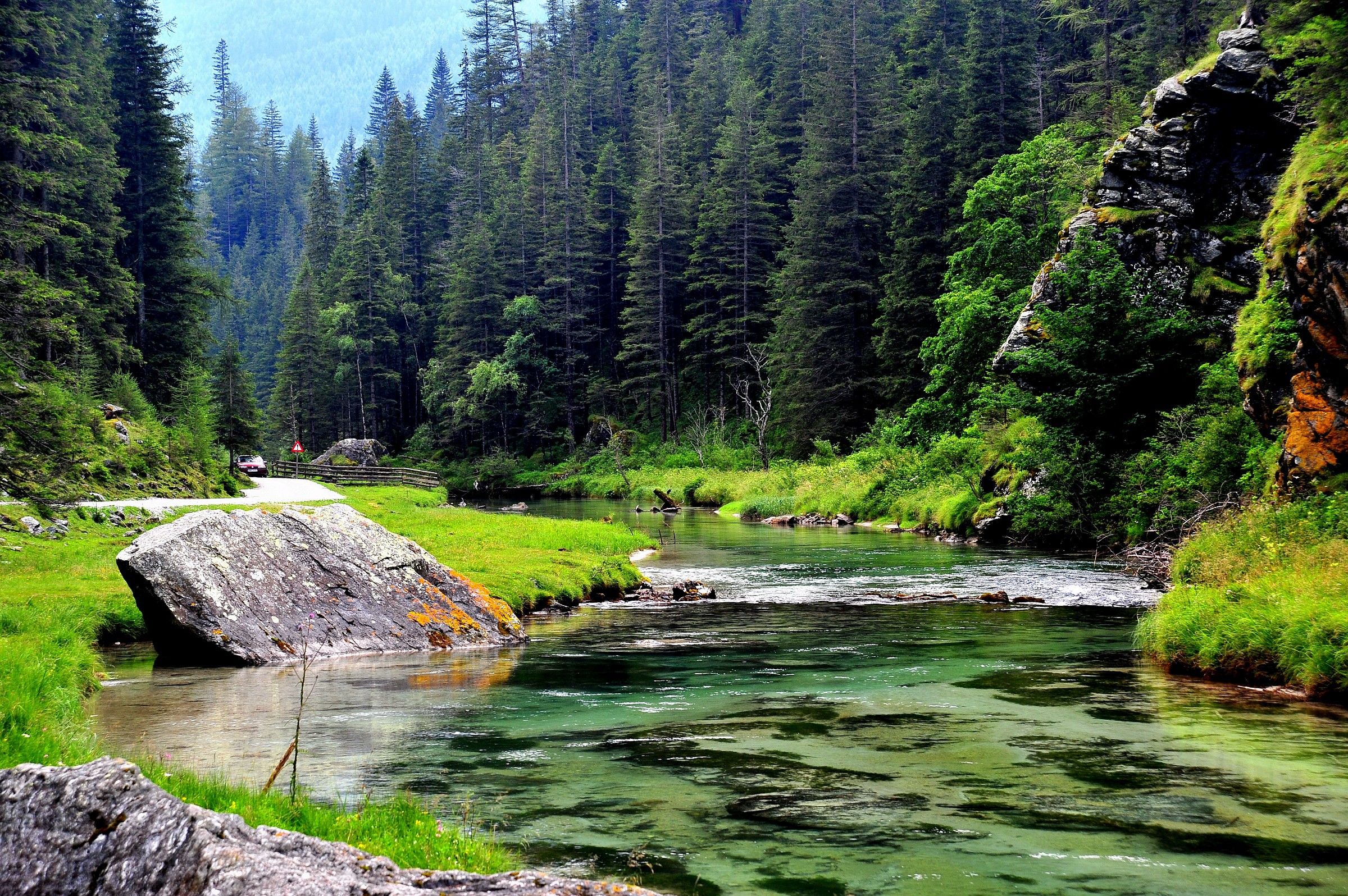 Quiet in the mountains ...