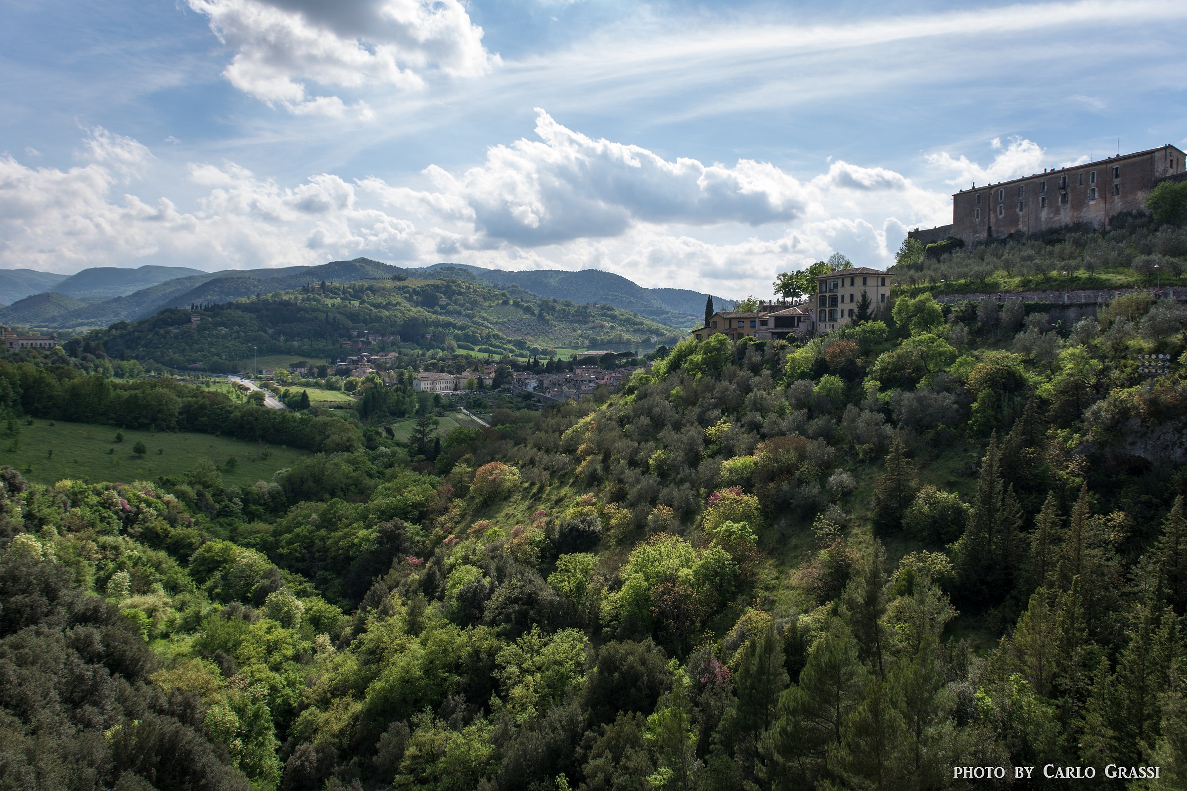 Spoleto - view from the bridge towers