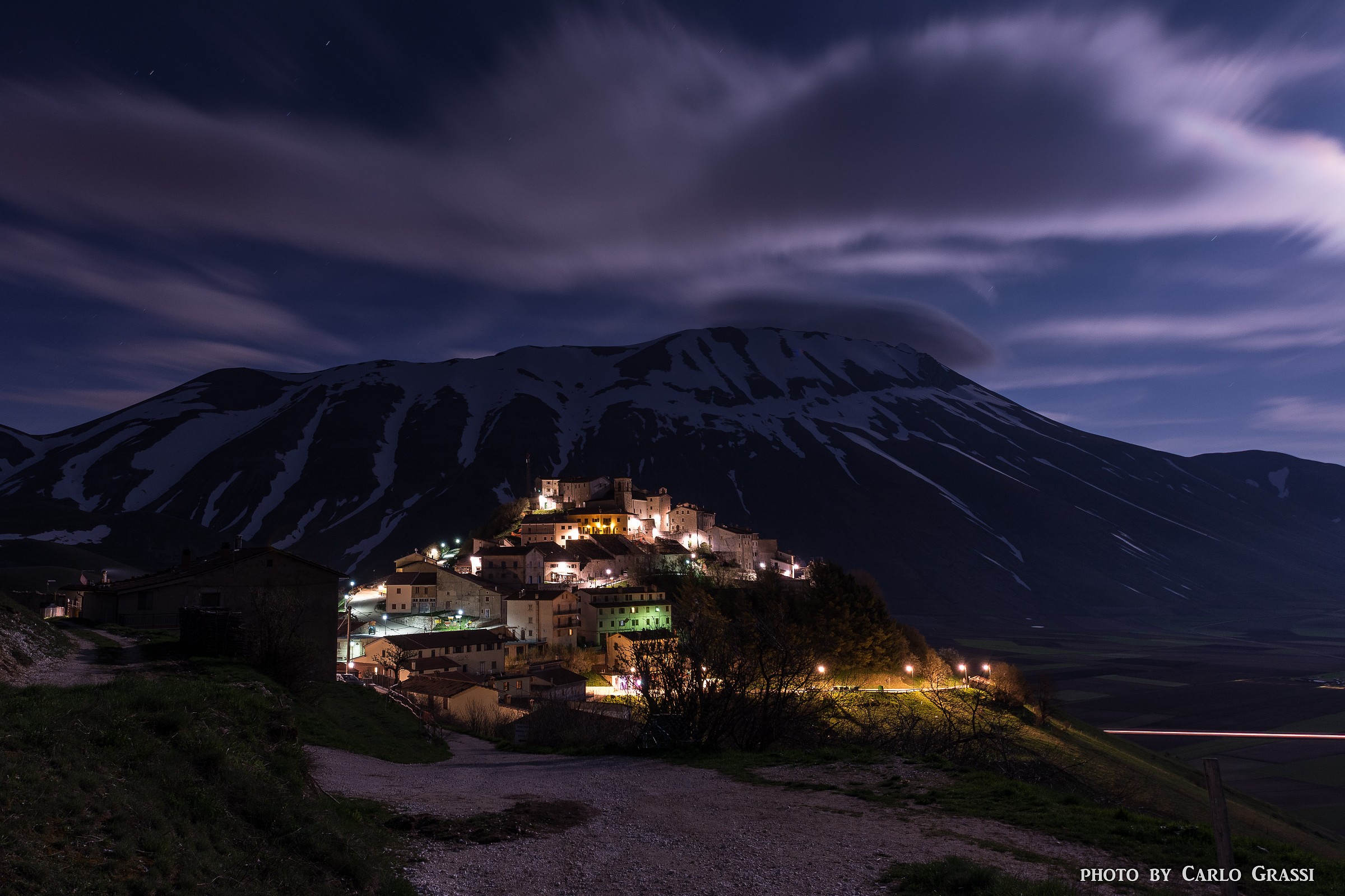 Castelluccio by night