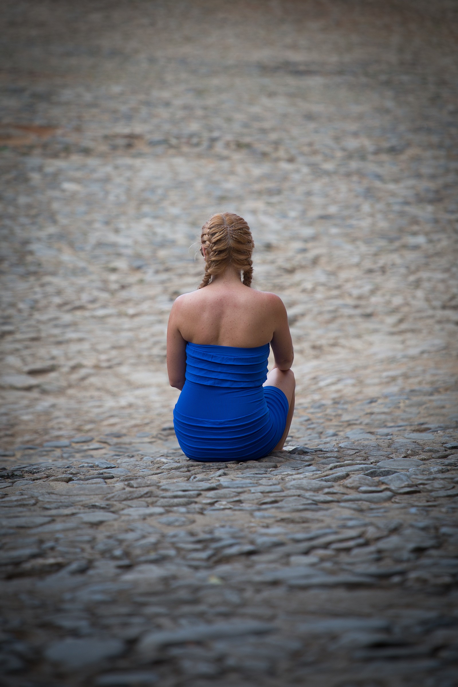 In Blue alone in Trinidad