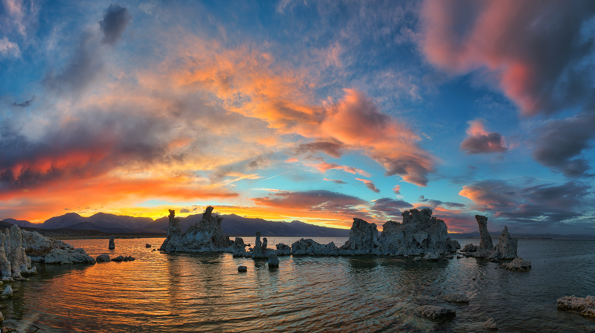 Mono Lake Sunset 5xvertical Pano HDR
