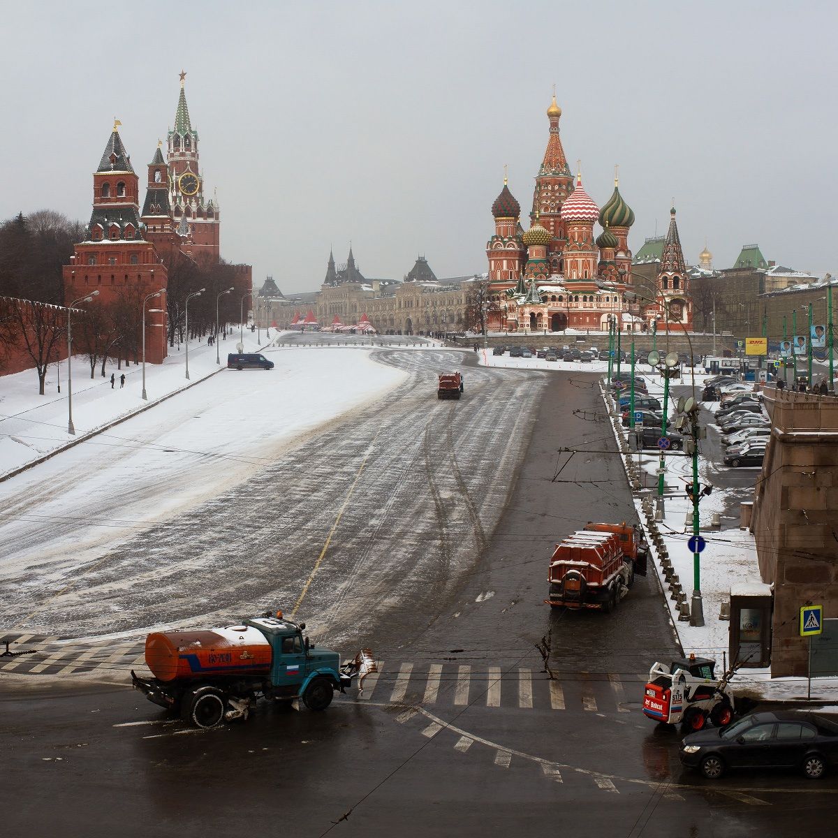 Moscow - St. Basil Church and Cremlin