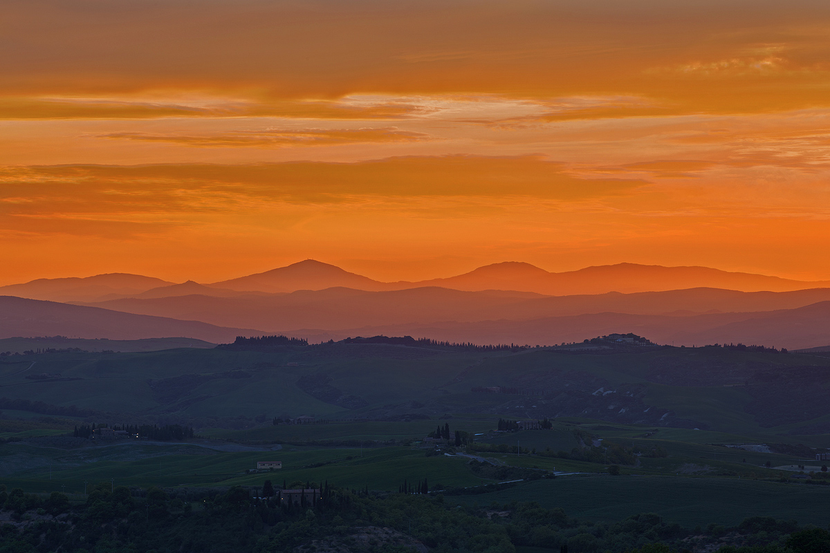 Tramonto Pienza - Val d'Orcia