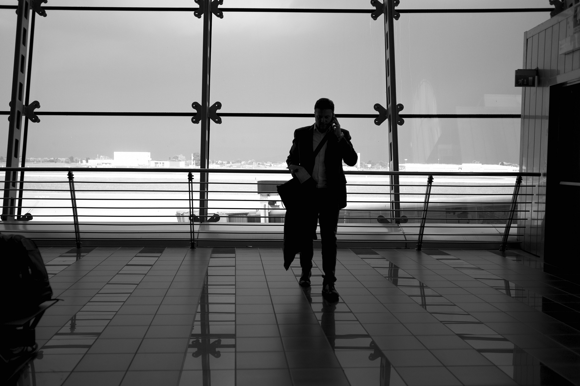 Waiting for the flight