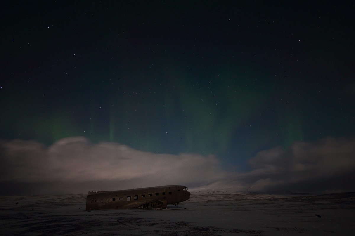bozze di aurora in mezzo al niente