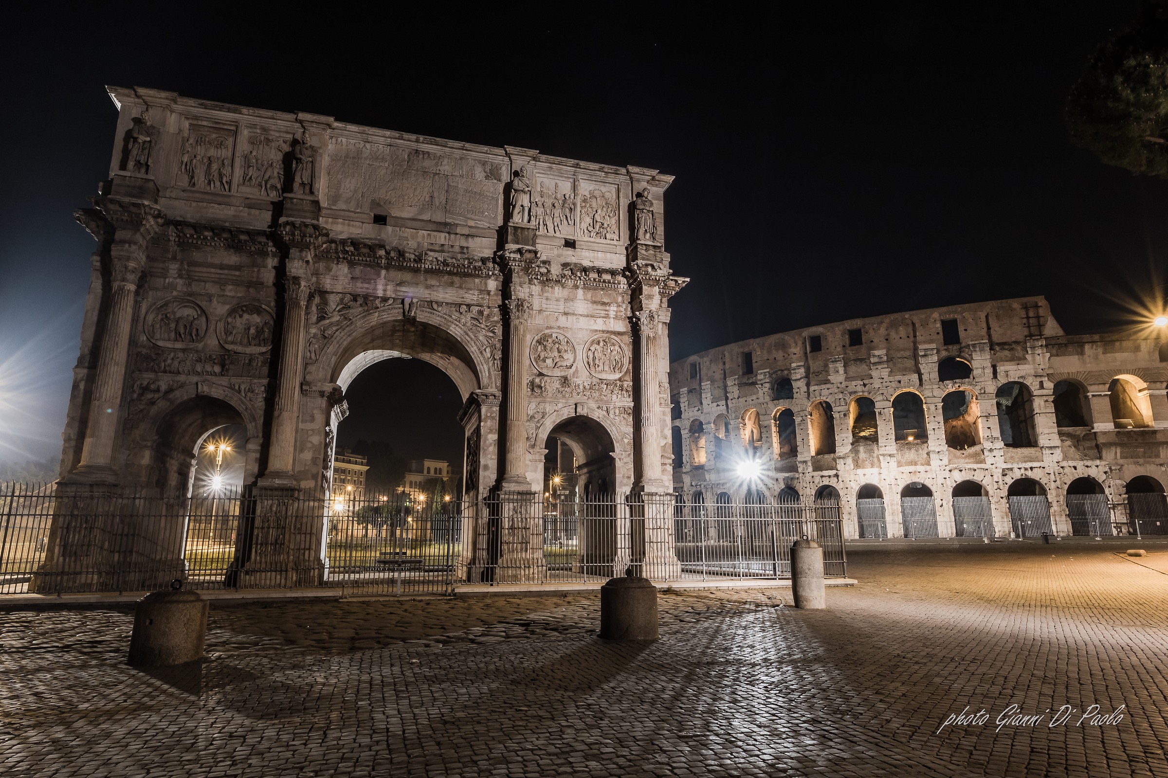 Colosseo&Arco di Costantino in the night