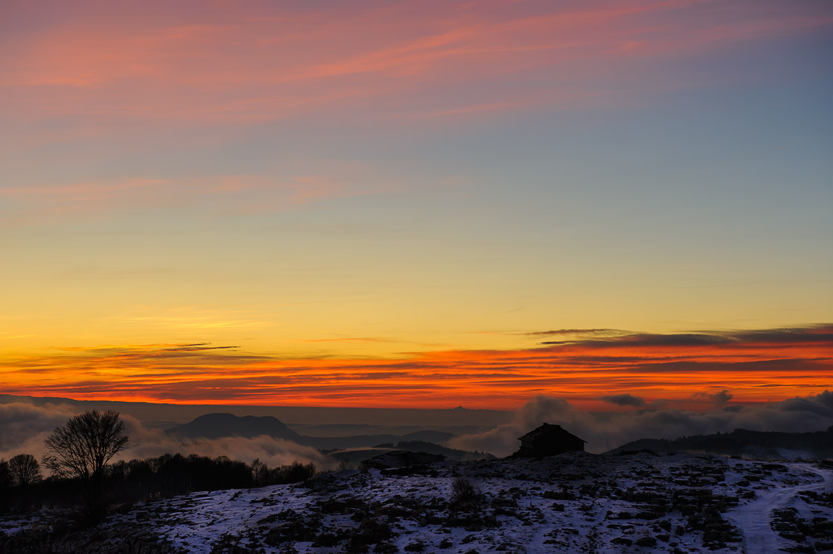 and at the bottom of the Monte Viso ...