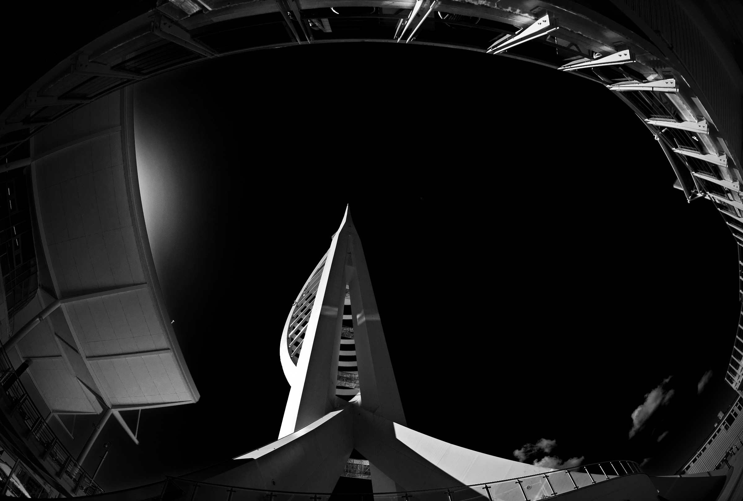 Spinnaker Tower Fisheye 2