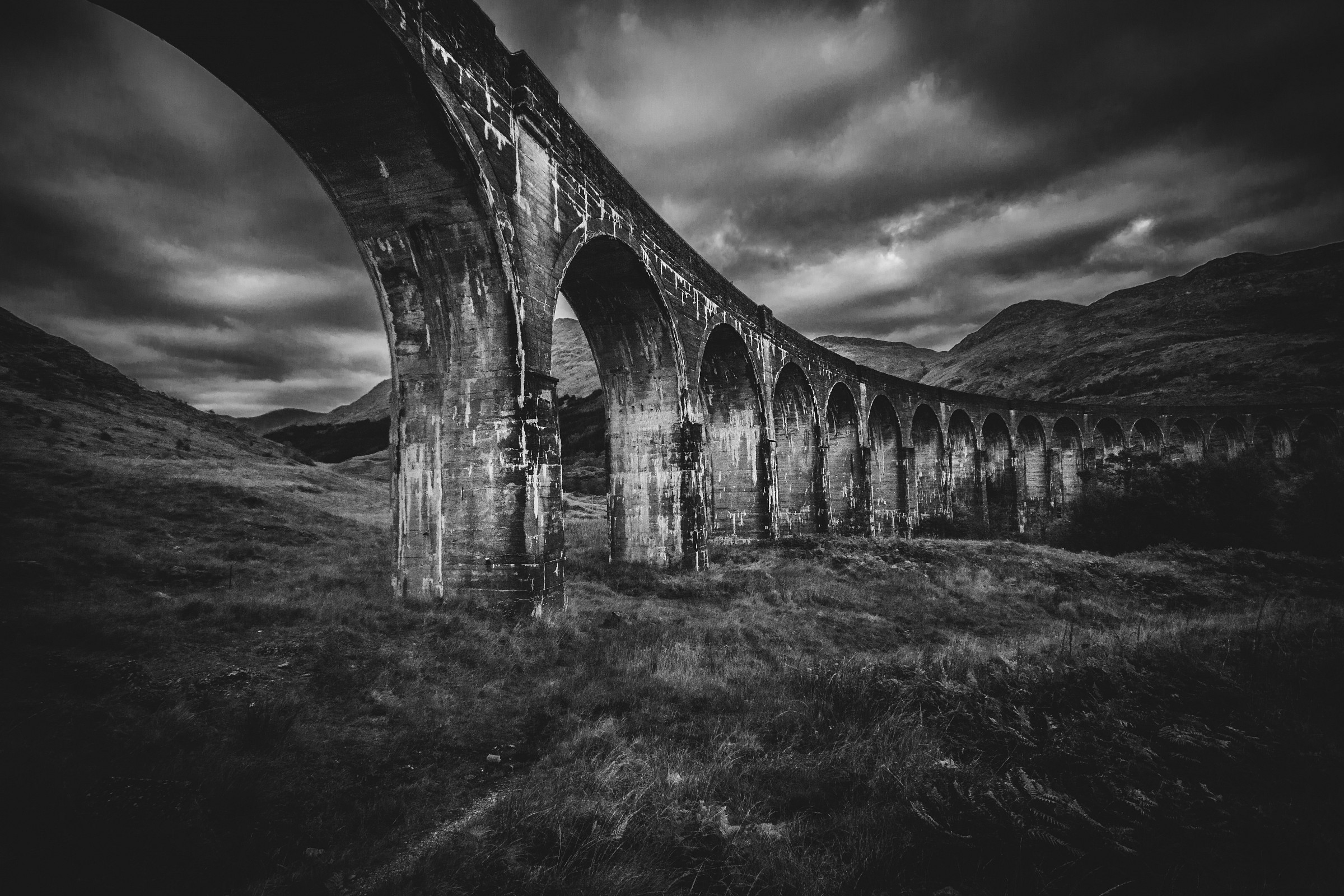 Il viadotto Glenfinnan a Fort Willliam in Scozia...