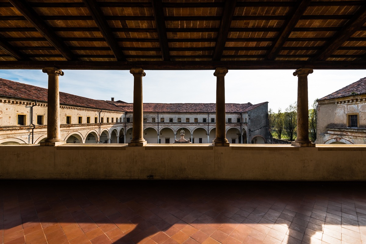 The loggia of the Renaissance cloister