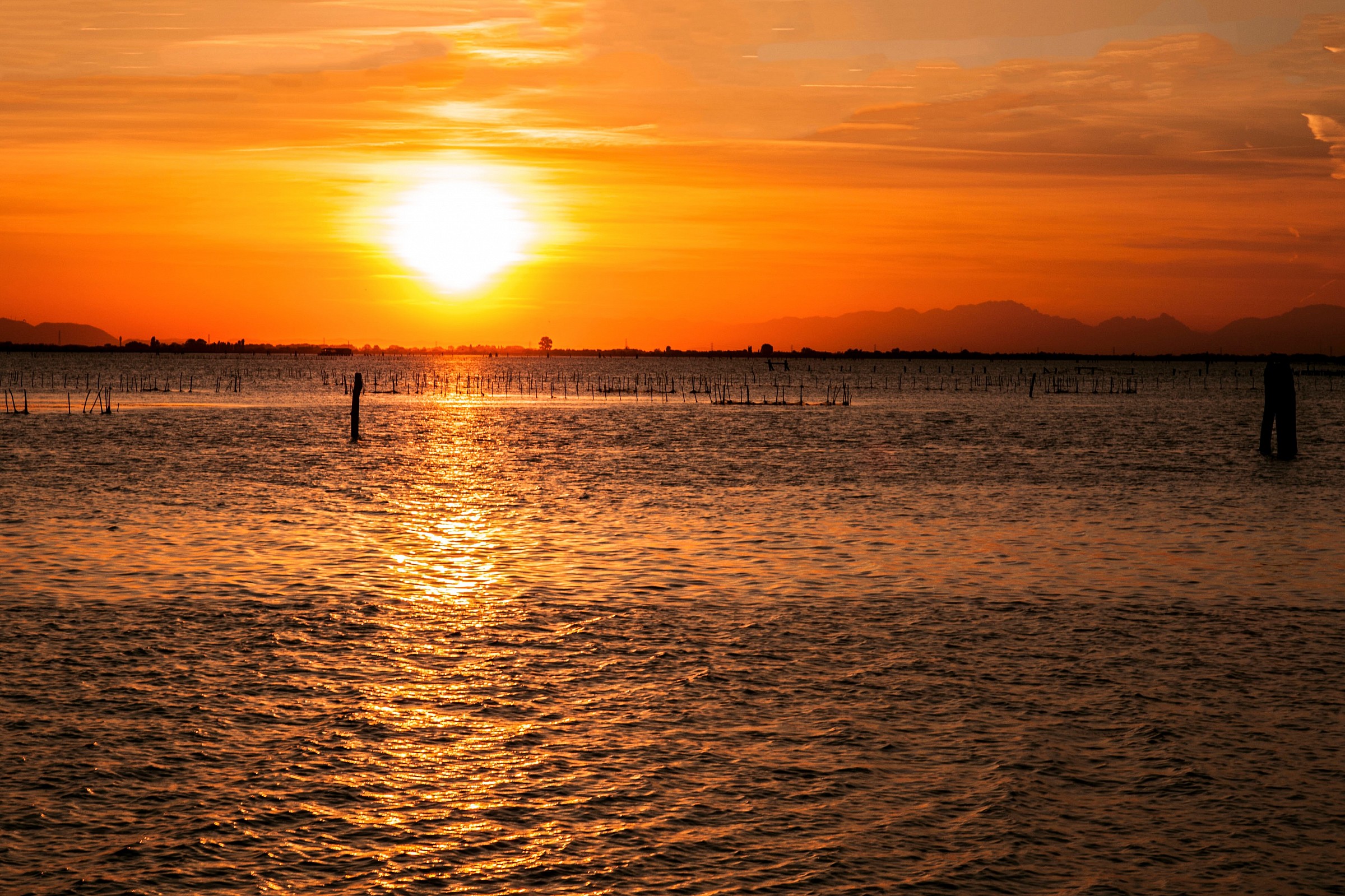 tramonto in laguna