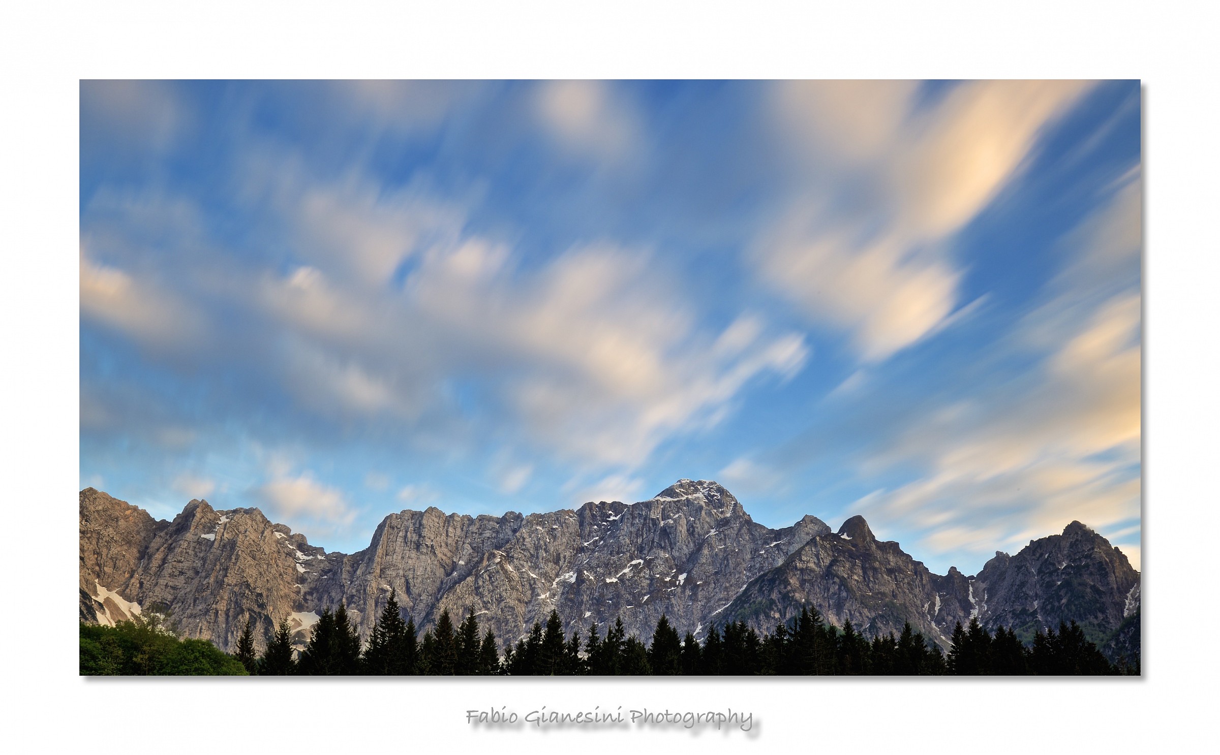 Tramonto dai Laghi di Fusine