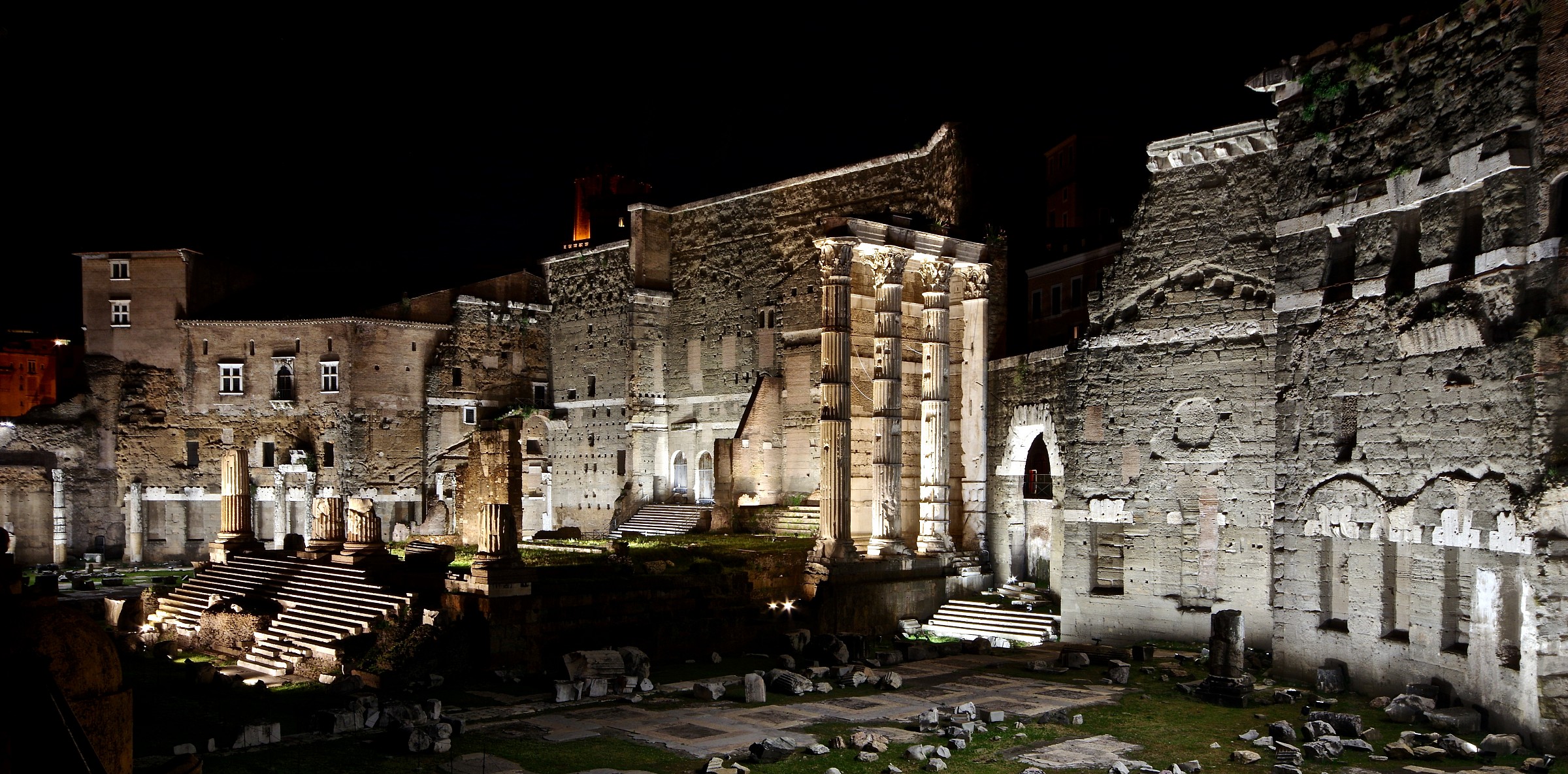 to the holes at night