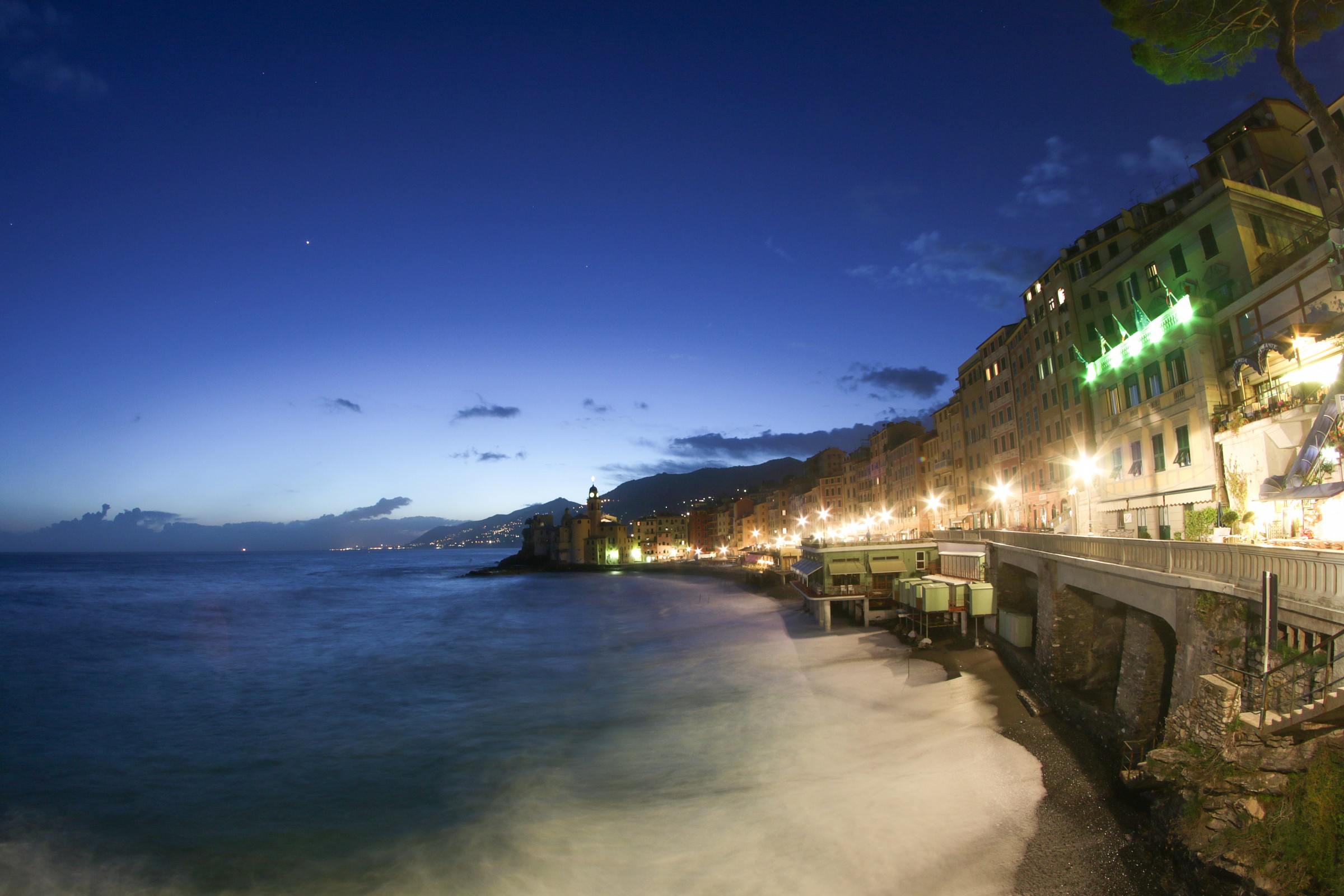 Camogli in fish eye