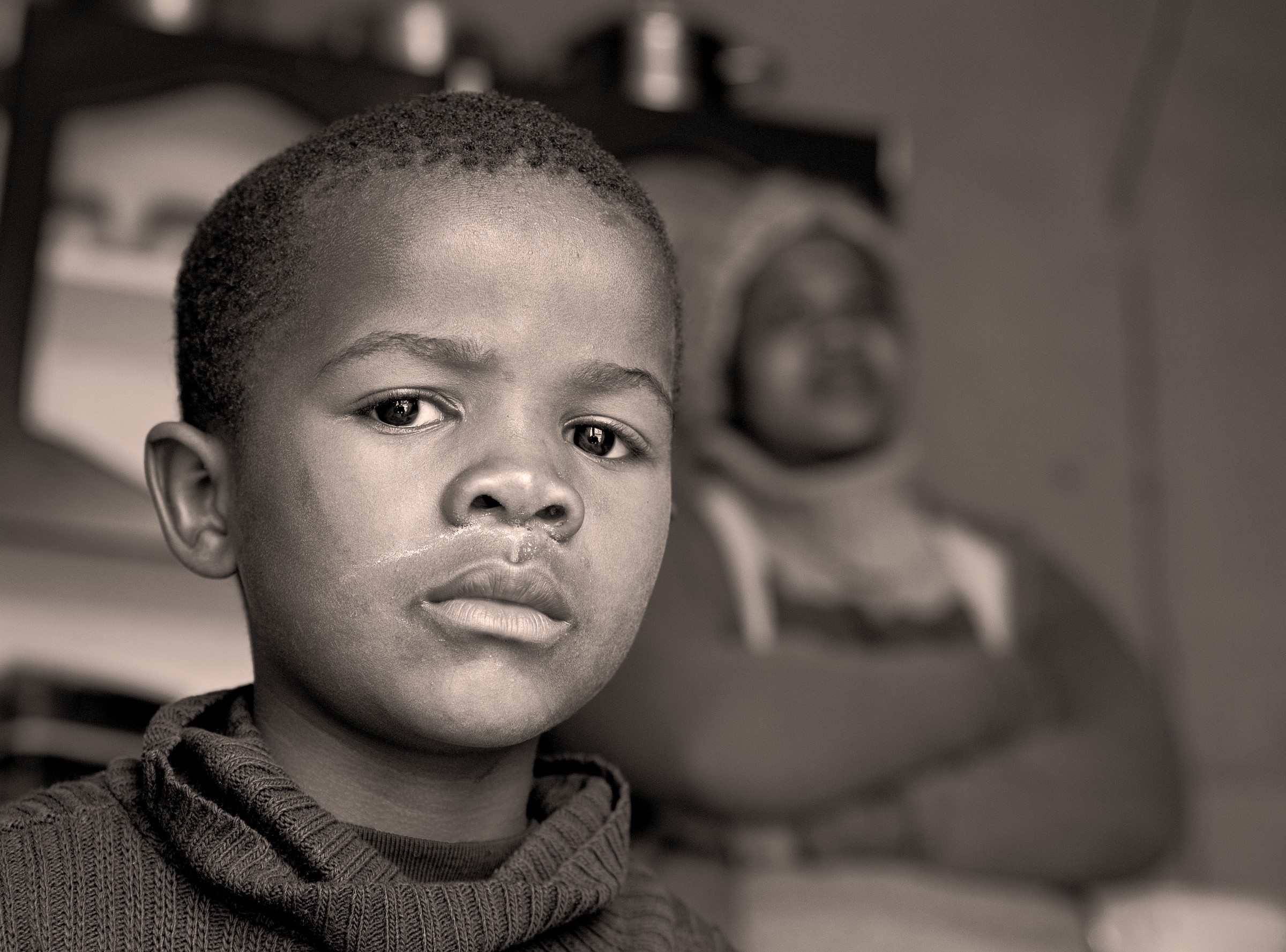 portrait of a kid in Langa township - bis
