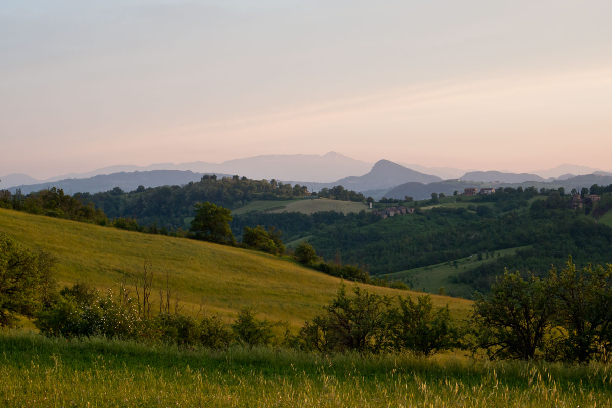 the Cusna seen from the hills
