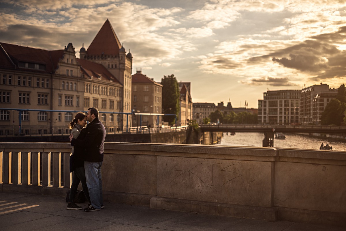Lovers in the sunset
