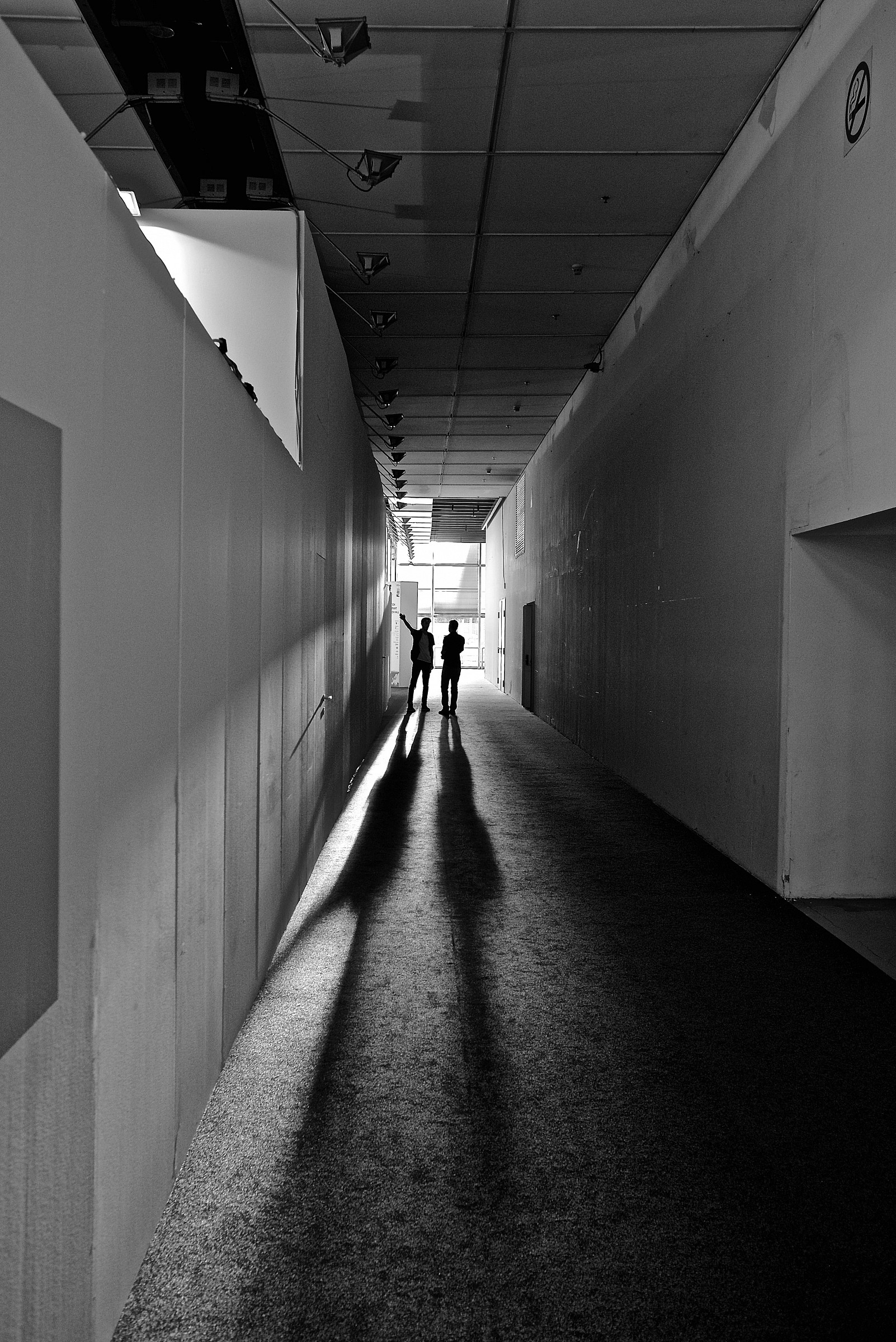 Scusi per uscire dal tunnel ? Di là