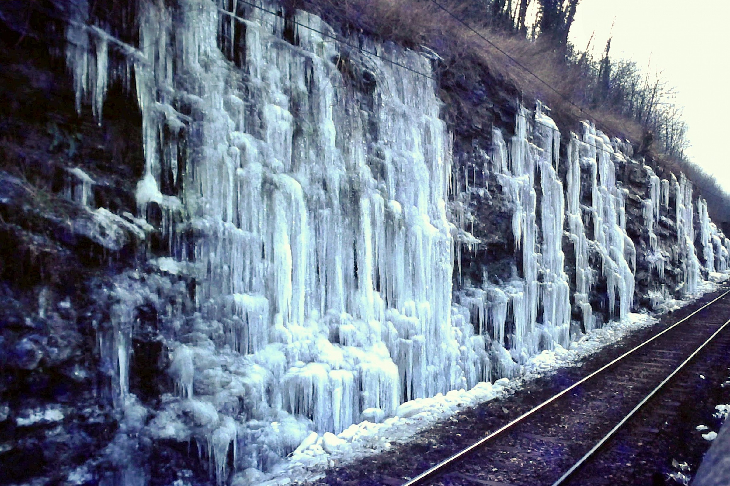 frost on the railway
