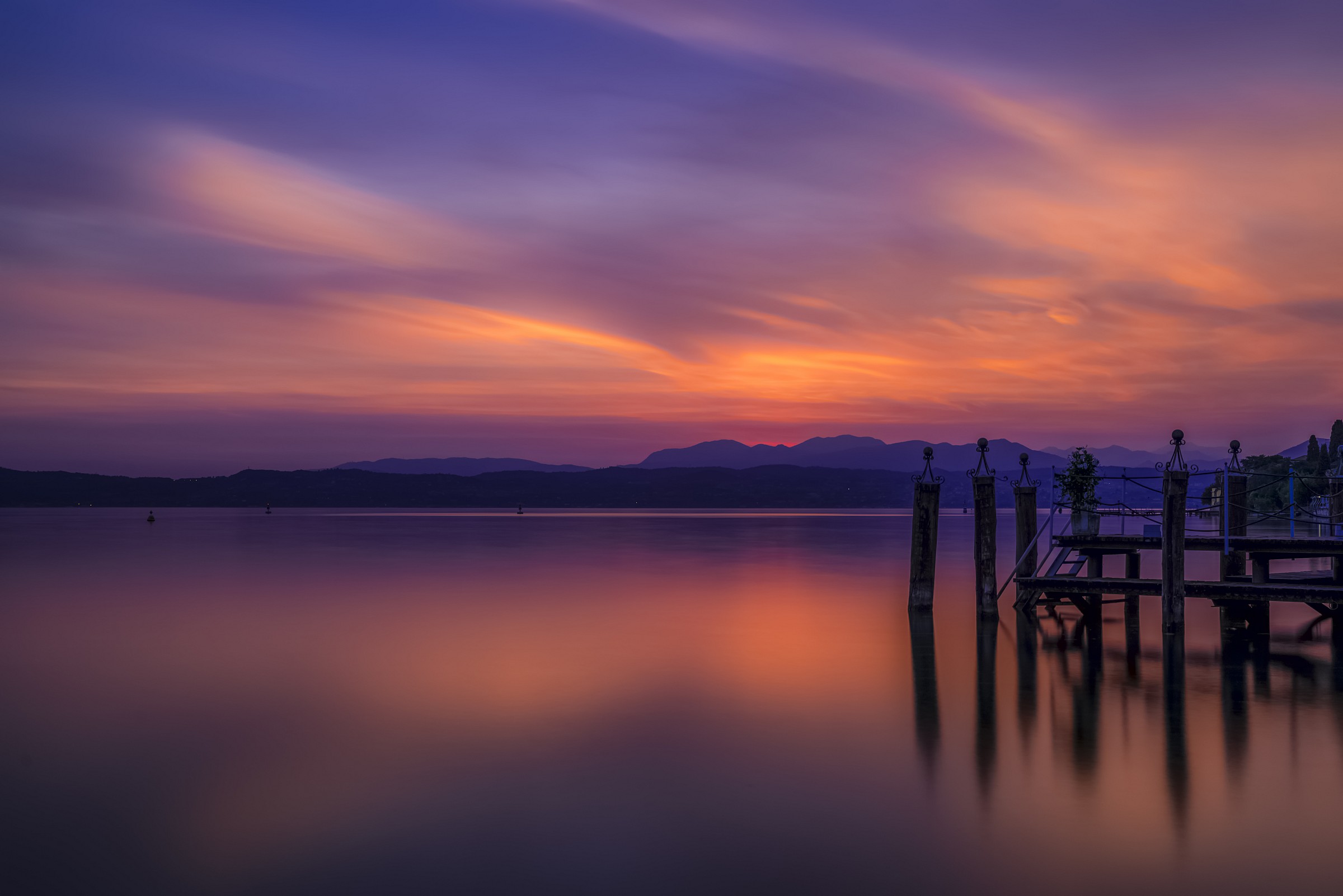 Lago di Garda, tramonto da Sirmione