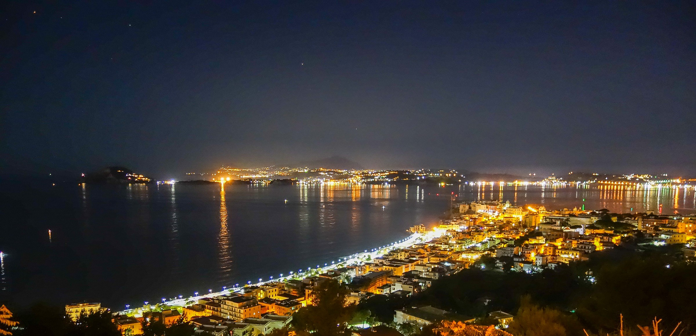 Bay Of Napoli By Night