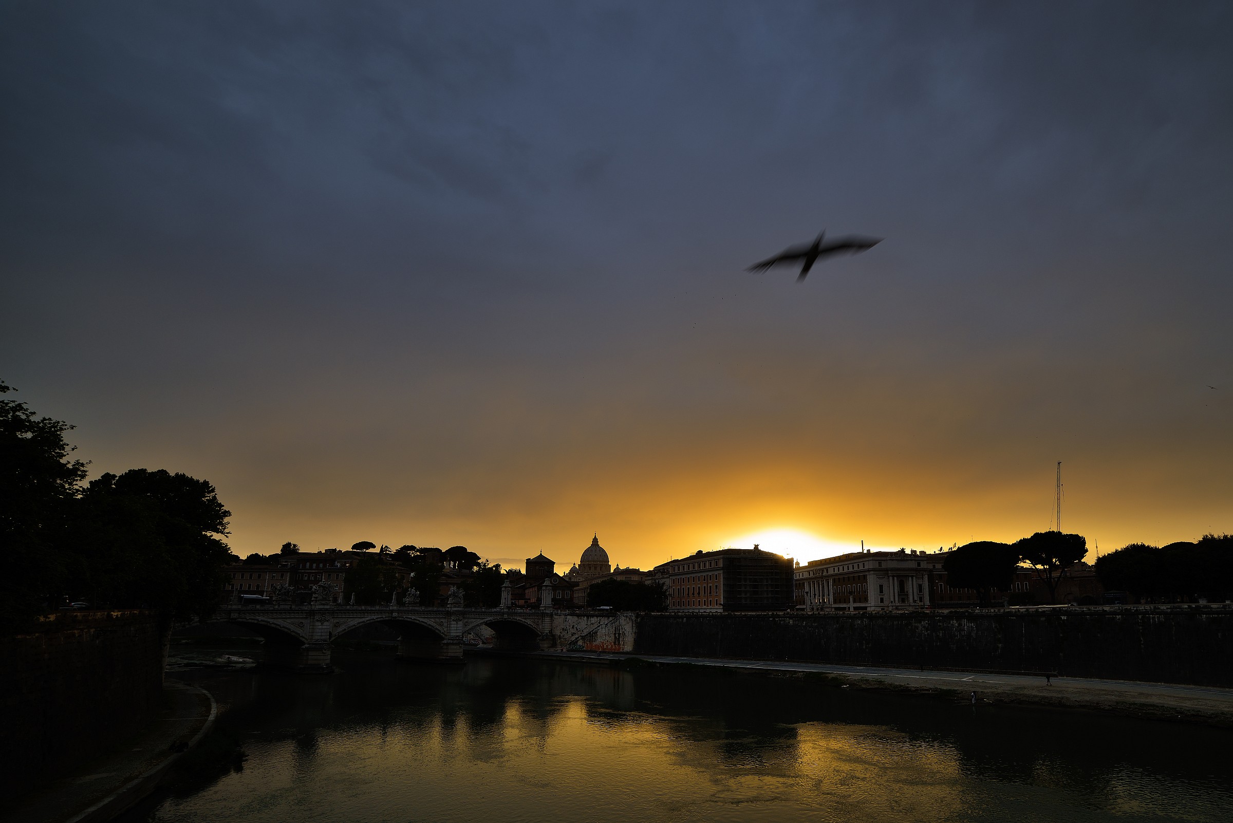 Tevere al tramonto