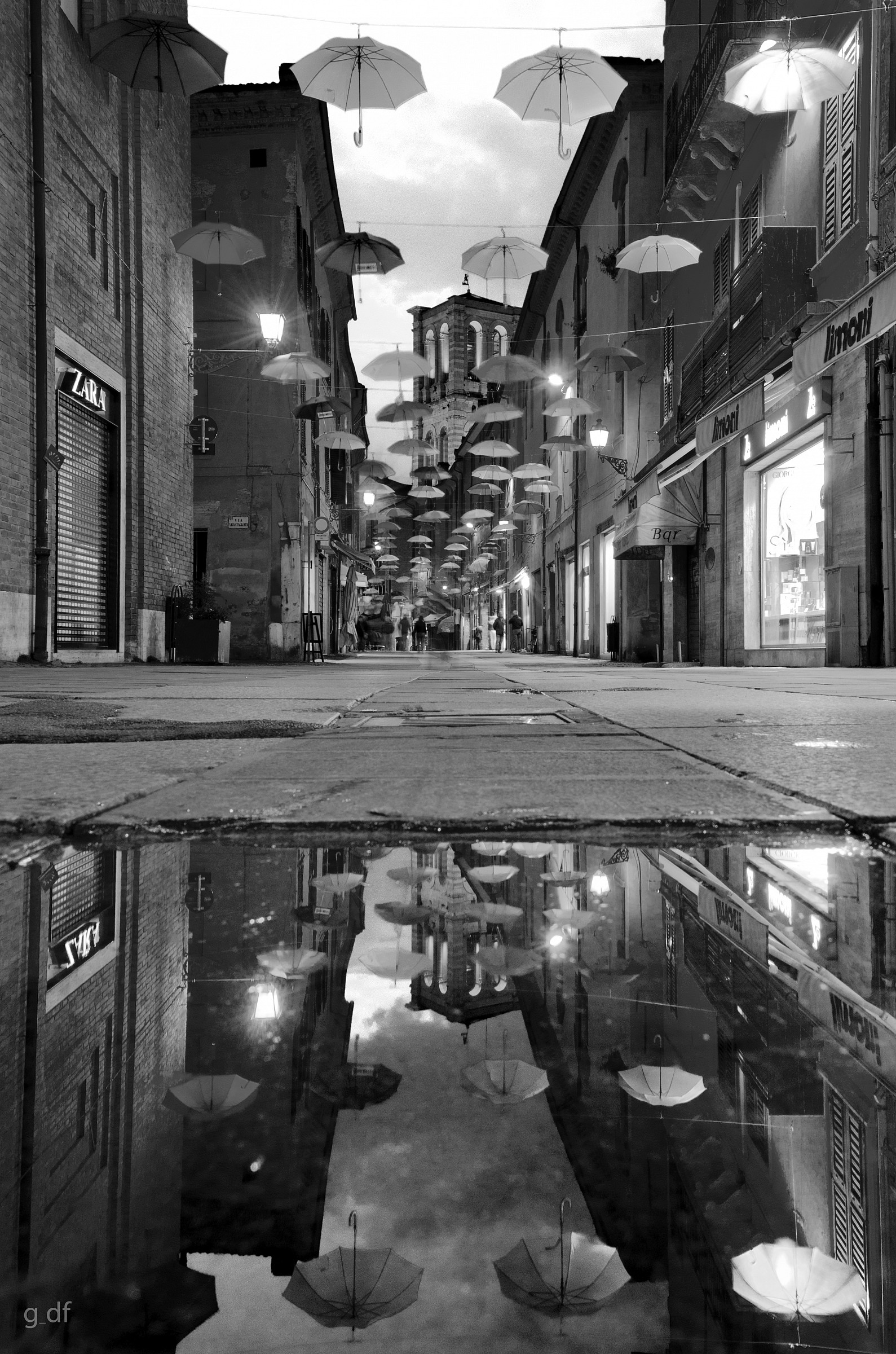 Heaven umbrella after the rain