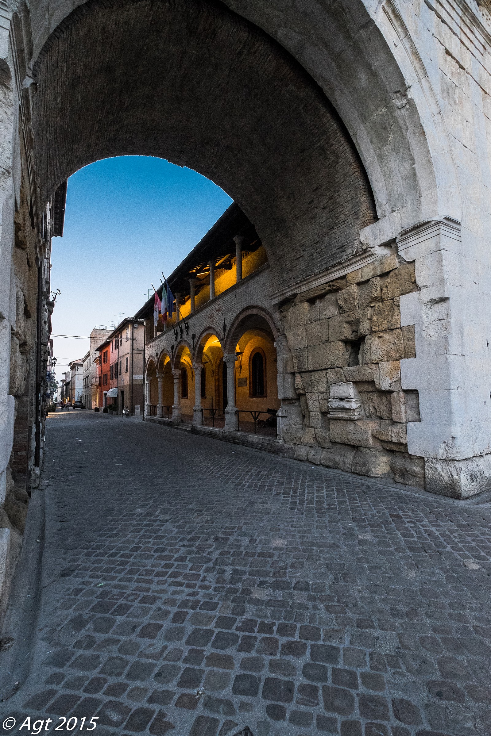 Fano Augustus arch loggia of particular