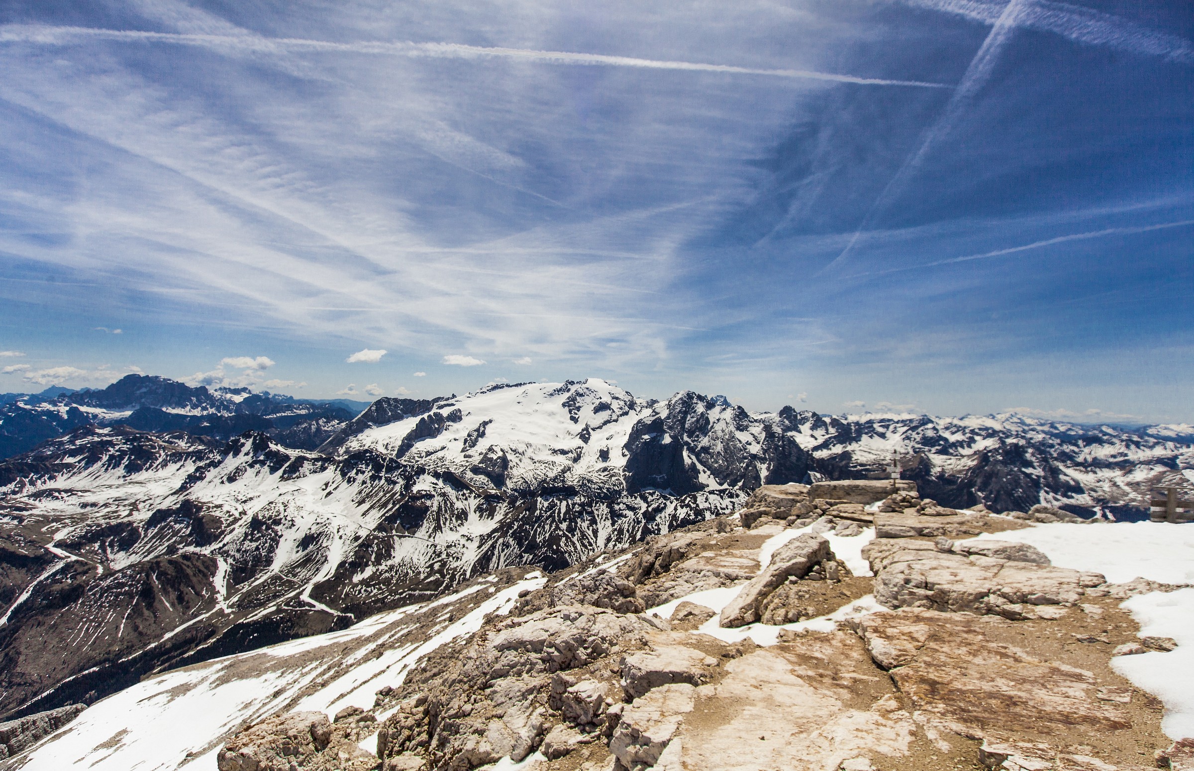 marmolada view from Piz Boe