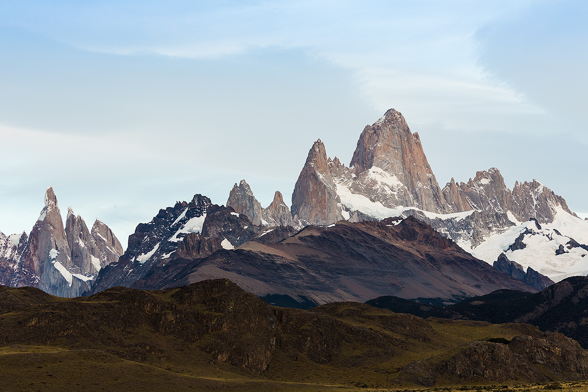 Alba sul Cerro Fitzroy e Cerro Torre