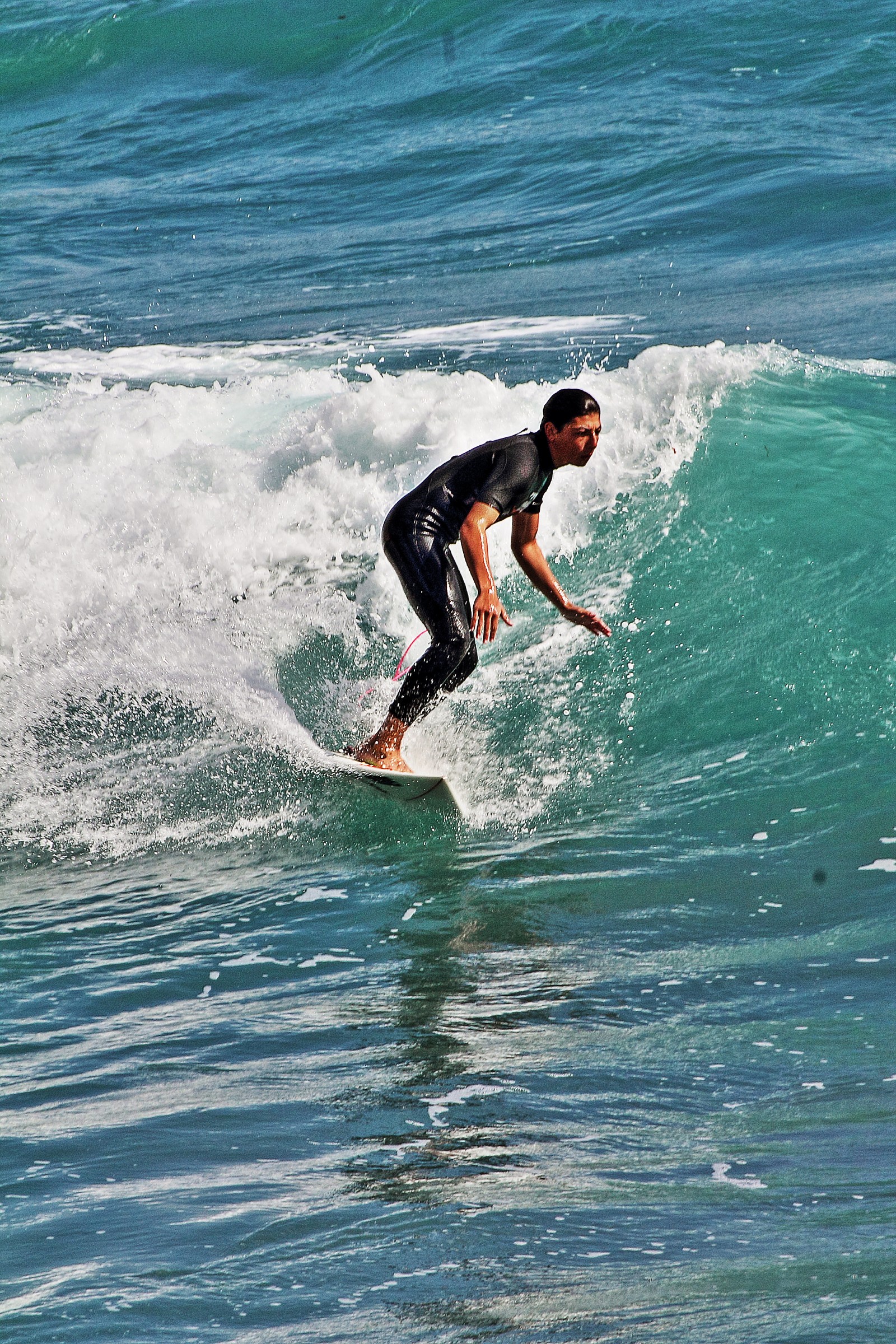 surfing in the sea Ligure