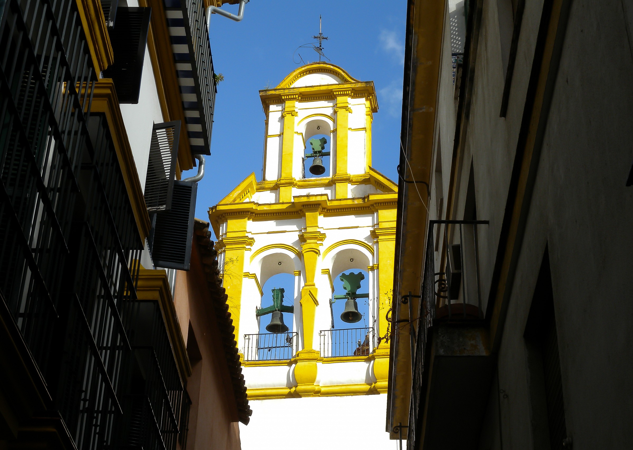 yellow church